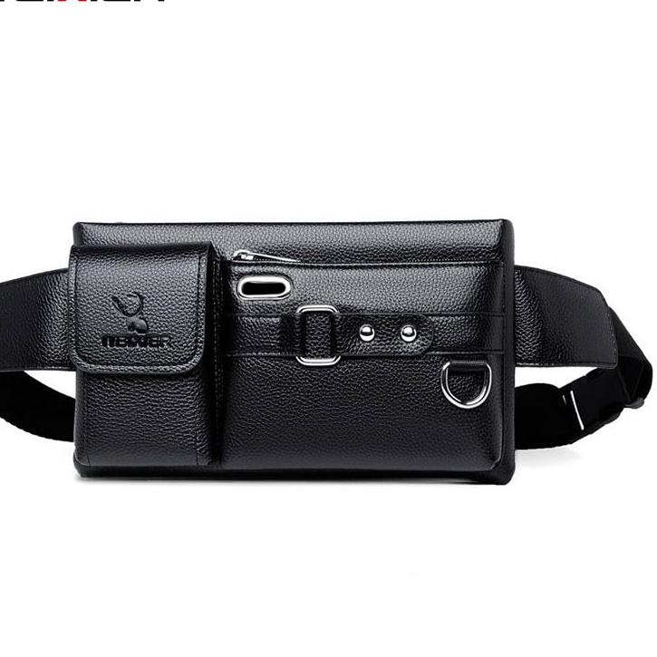 Recomended.. WEIXIER 8117 Tas Selempang Pria Kulit Anti Air Keren