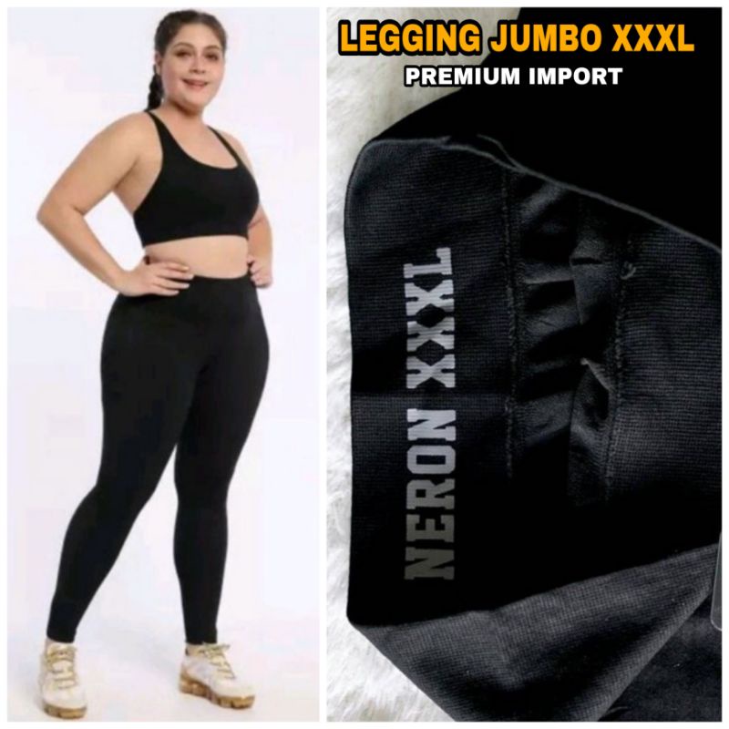 ☄️COD☄️ Legging HW Wanita Super Jumbo Extra Tebal Import Fit 3XL - 4XL / Legging Jumbo Premium