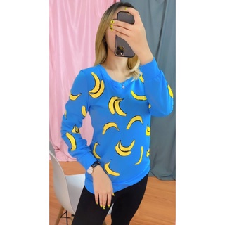 RX FASHION - LIMITED SALE SWEATER BANANA/BANANA CROP