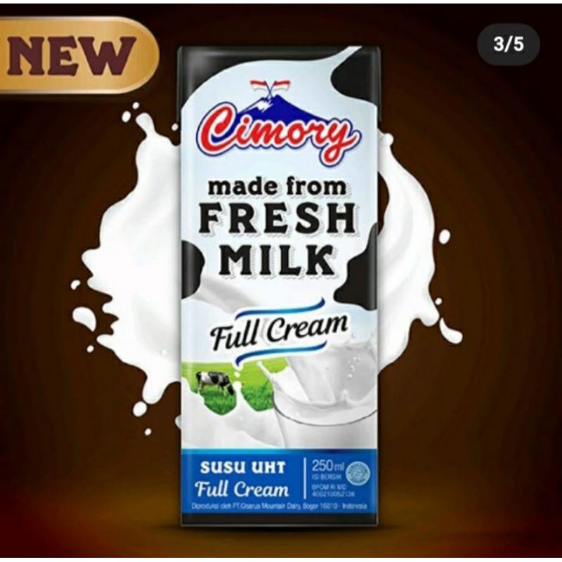 

Susu Cimory Fresh Milk Full Cream 250 ml