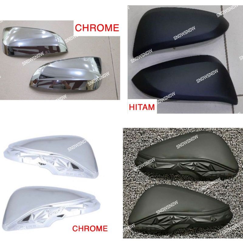 Spion Cover Corolla Cross 2022 2023 Chrome Hitam Carbon