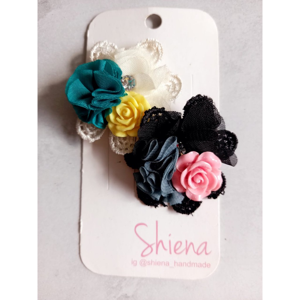Brooch/Bross Brukat Hijab/Sepatu/Baju Handmade Korea/Korean Style Wanita/Anak Shiena Accesories