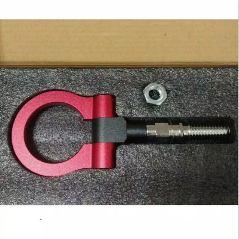 towing hook depan derek mobil honda brio / mobilio / jazz new 2008 sd 2013 / brv br-v / freed 2009 2010 2011 2012 2015 2014 2016 2017 2018 2019 2020 2021 merah biru silver hitam ungu emas gold