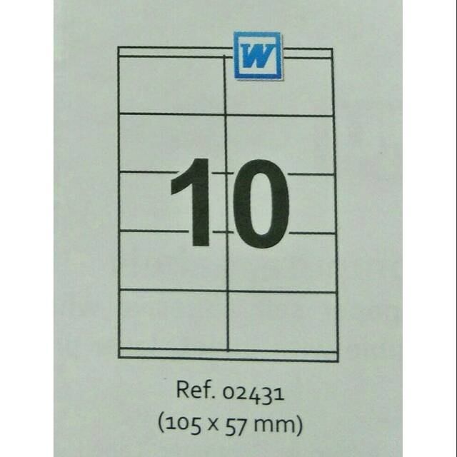 Jual Apli Basic Label Ref Lembar White Labels Shopee Indonesia