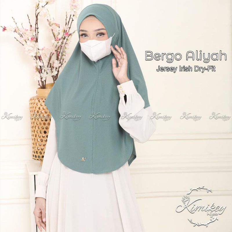 Jilbab Instan Bergo ALIYAH by Kimikey Jersey Irish Dry Fit