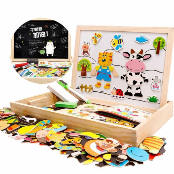 

Mainan Edukasi Papan Magnetic Puzzle / Papan Tulis Magnet Premium - Zodiak Animal Limited