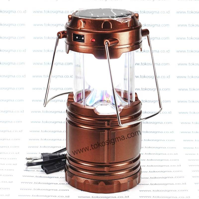 6 LED EMERGENCY CAMPING LATERN RECHARGEABLE SOLAR