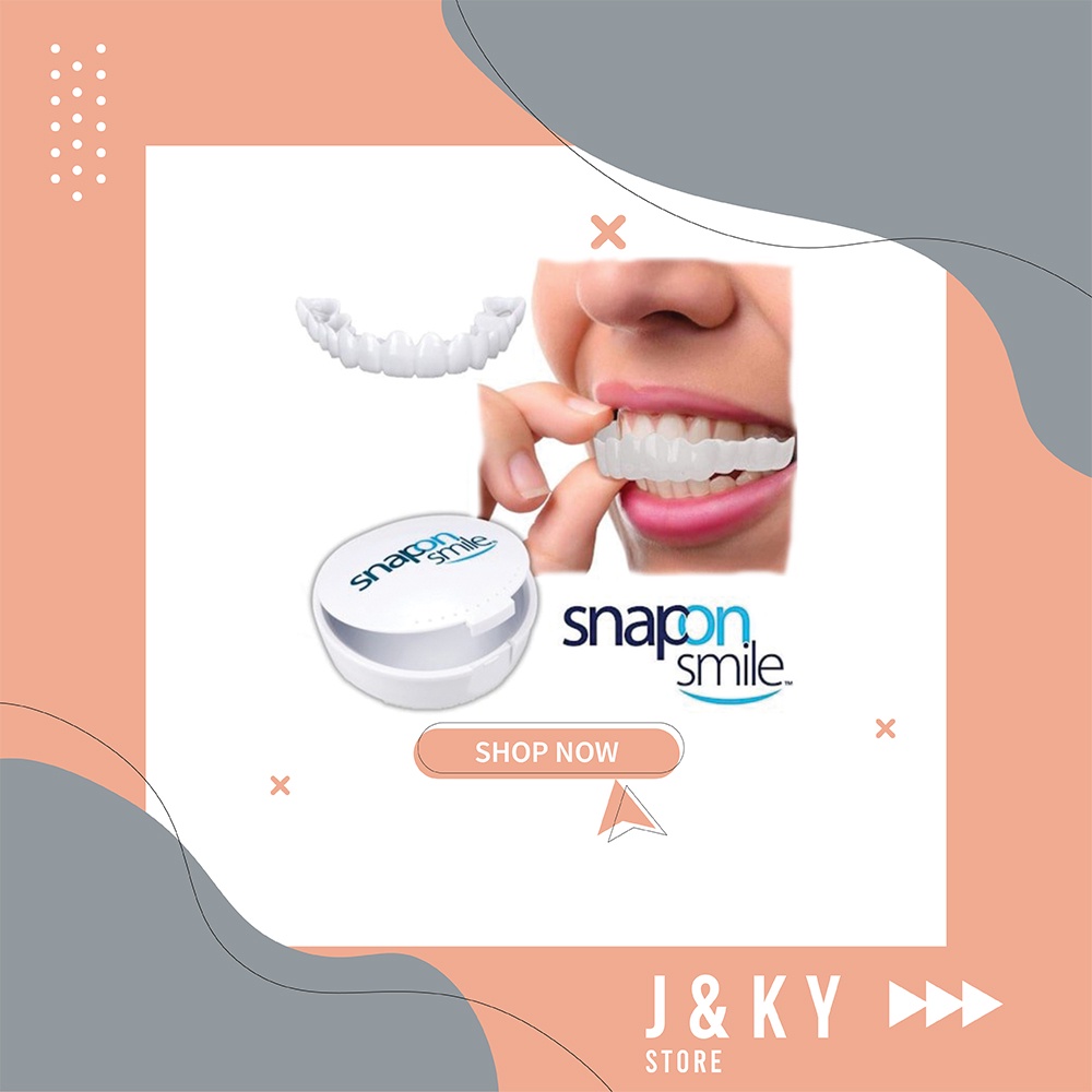 Snap On Smile Gigi Palsu 1 Set Atas Bawah - Gigi Palsu Silikon