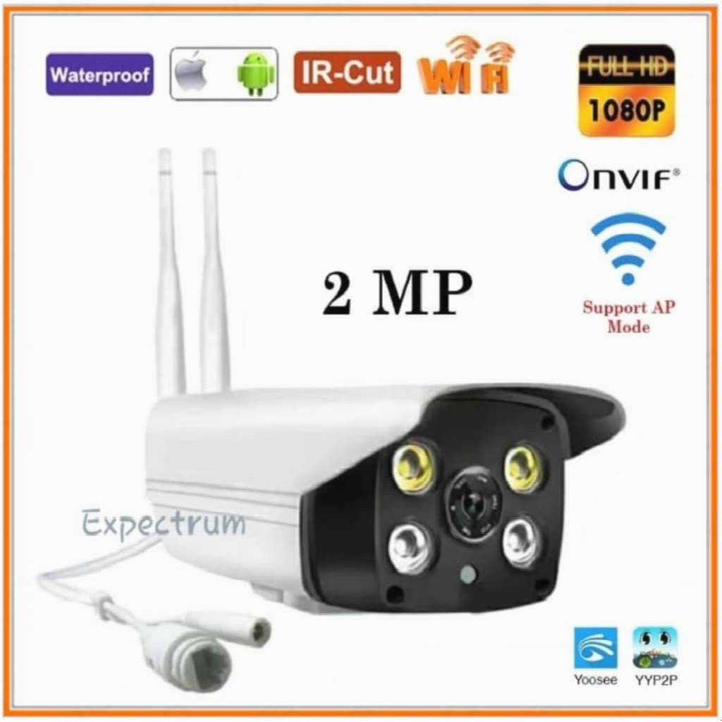 Wireless IP Camera / IPCAM Outdoor 2MP 1080P, Waterproof, Infrared