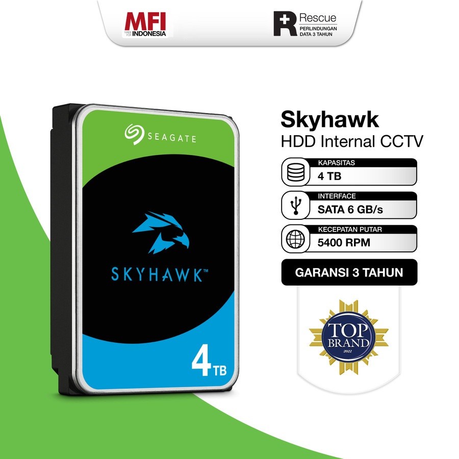 Seagate SkyHawk Harddisk Surveillance CCTV 4TB SATA