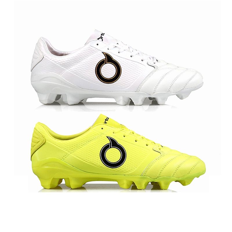 Sepatu Bola Kulit Paling Ringan Ortuseight Catalyst Vision V2 FG K Lea White Pearl - Electricity Green Original