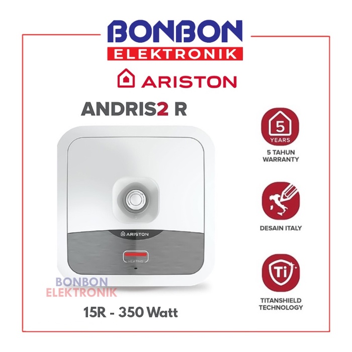 Ariston Water Heater 15 Liter ANDRIS 2 15R / ANDRIS2 AN2 15 R 15L 350W