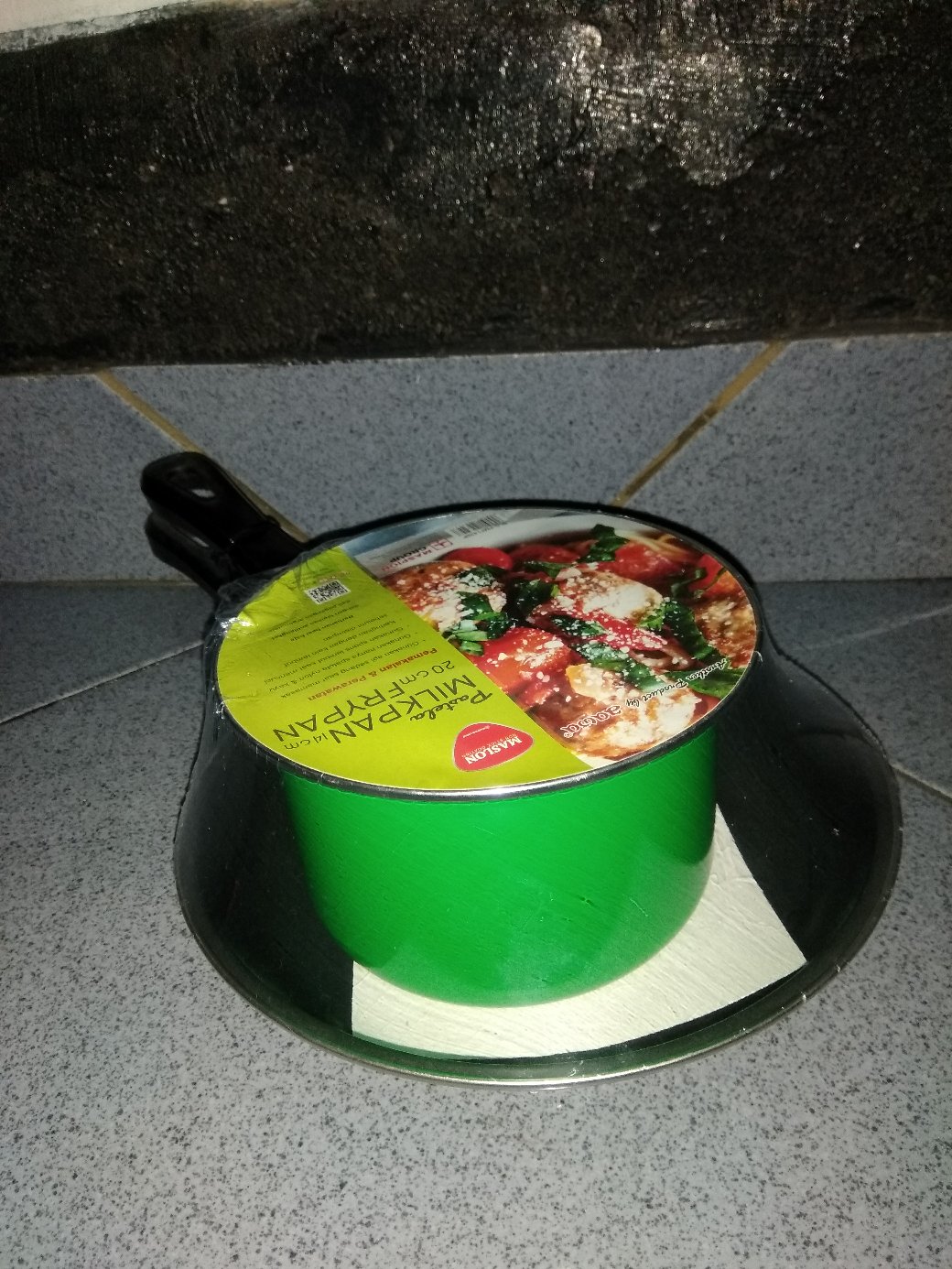 Maspion Pastela Milk Pan 14cm Dan Fry Pan 20cm Anti Lengket