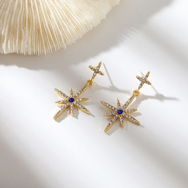 anting bintang s925 diamond star earrings jan259 (1H2)