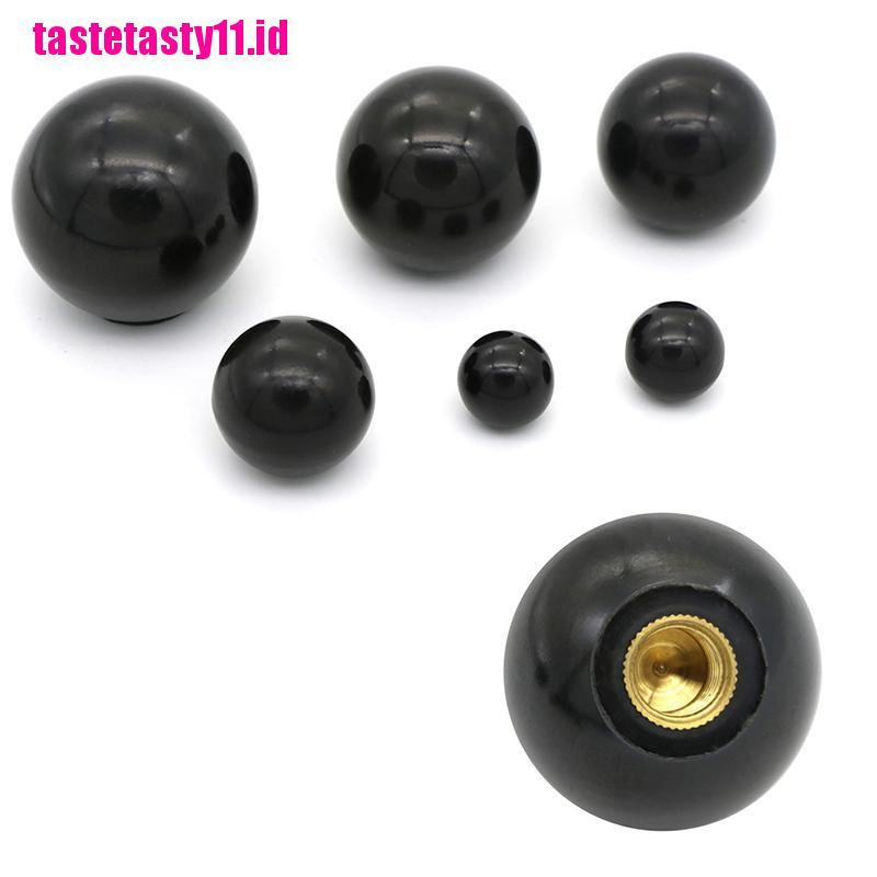 Mur M4 / M5 / M6 / M8 / M10 / M12 Bentuk Bola Bahan Plastik Warna Hitam