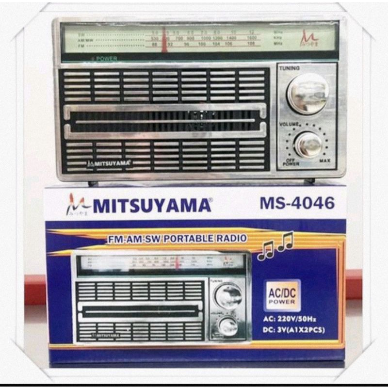 Radio Mitsutama Ms 4046 radio model panasonic radio AM FM klasik