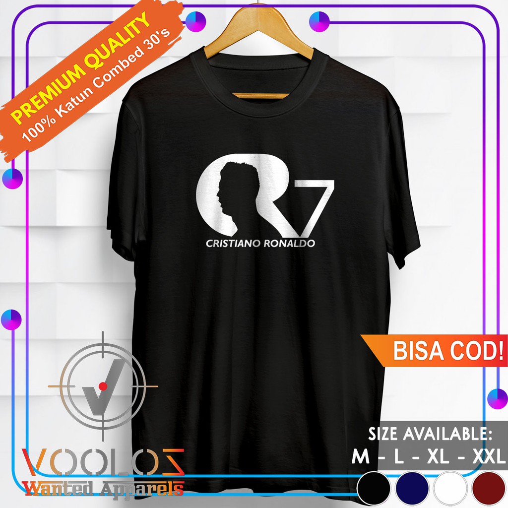 Kaos Bola Futsal Baju Distro Original Pria Dewasa Branded Cowok Keren Kekinian Import CR7 Siluet