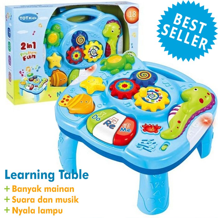  Musik  Bayi  MUSICAL LEARNING TABLE Mainan  Anak Shopee 