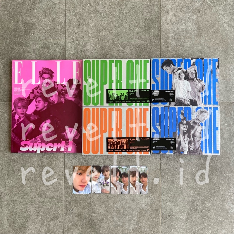 SUPER M SUPER ONE ALBUM ELLE MAGAZINE PHOTOCARD BAEKHYUN TAEMIN KAI TEN TAEYONG