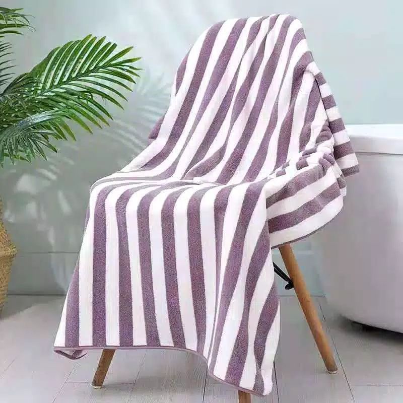 Handuk Mandi Anak 50x100cm &amp; Dewasa 70x140cm Merk TOWEL JOY LIFE motif SALUR Handuk Keramas