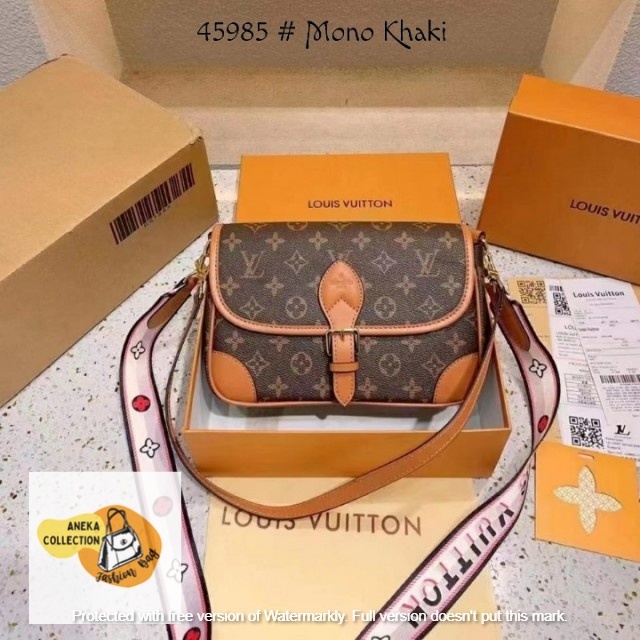 Louis Vuitton Diane Brown Monogram Canvas Crossbody Bag 45985