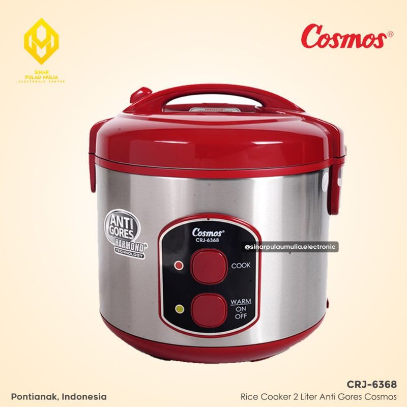 Cosmos Rice Cooker 3 in 1 Magic Com 2 Liter - CRJ-6368 / CRJ 6368 / CRJ6368