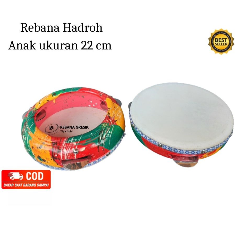 Rebana Alat Musik Terbangan Untuk Anak Diameter 22 cm rebana anak