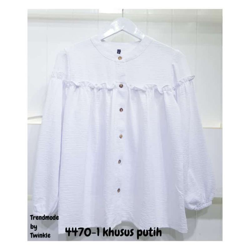 Atasan/blouse wanita putih rempel Twinkle 4470-1