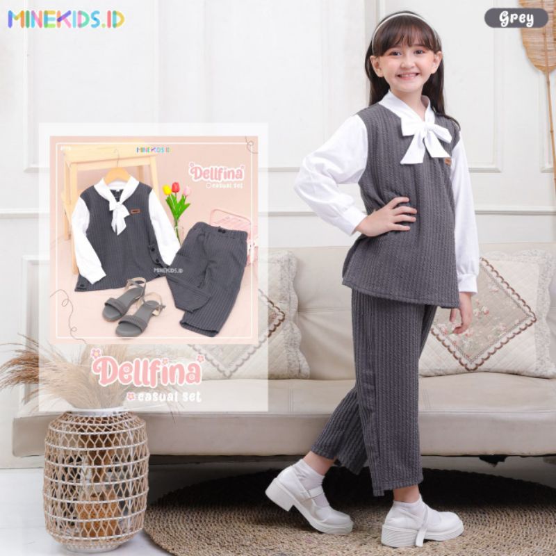 Dellfina setelan anak premium by Minekids