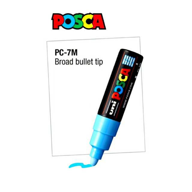 

UNI POSCA PAINT MARKER PC-7M Large Bullet Polyester Tip