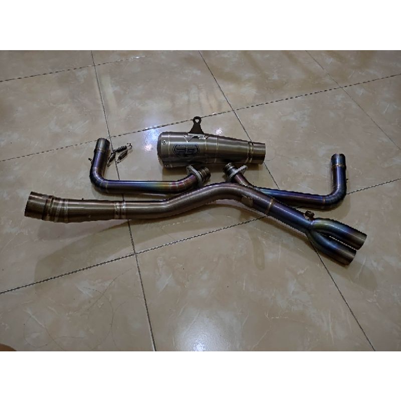 KNALPOT R9 GP TITANIUM FULLSYSTEM CBR250RR ORIGINAL