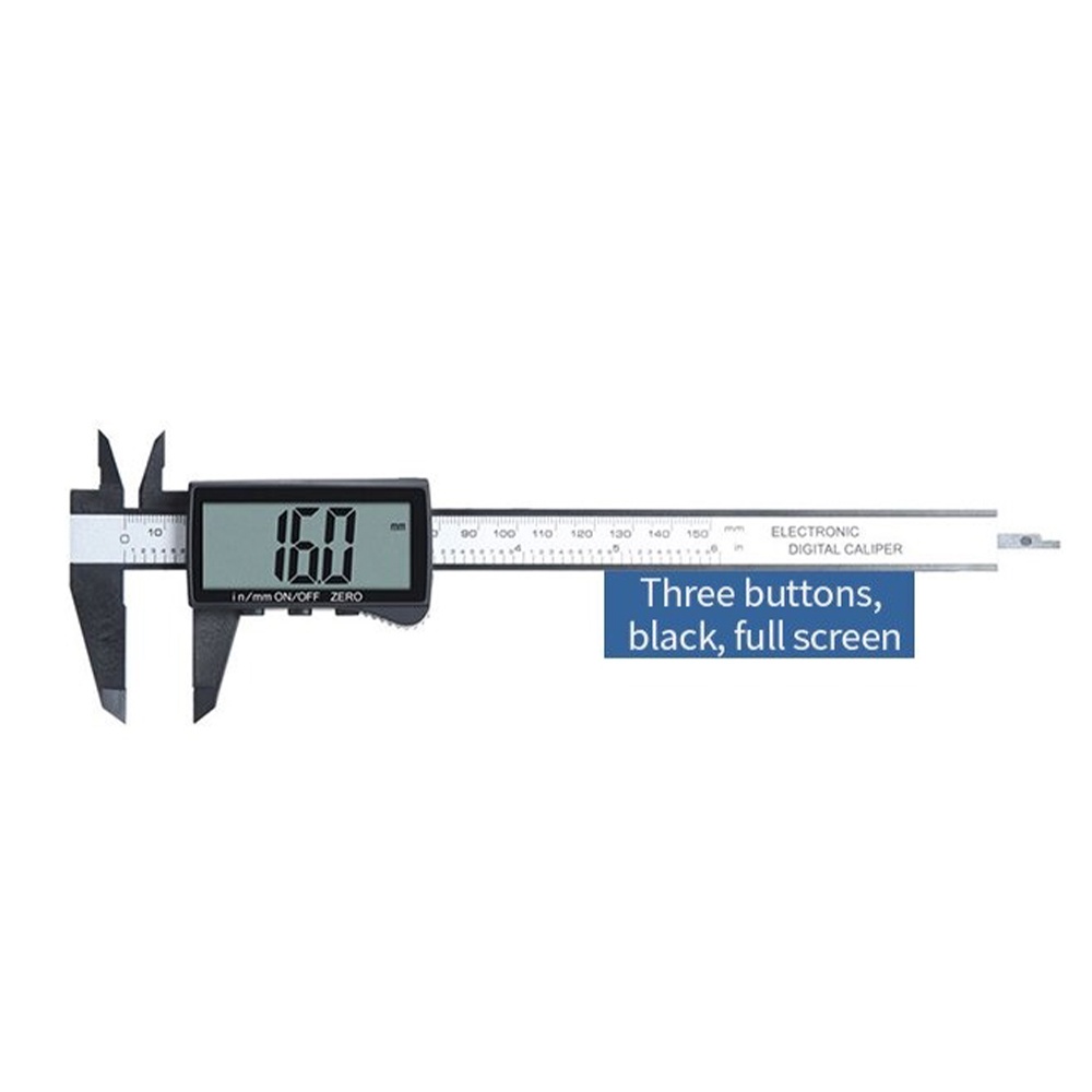 Bisa COD Jangka Sorong Digital LCD Vernier Caliper Micrometer 3 Buttons 15CM - Maisi SH20