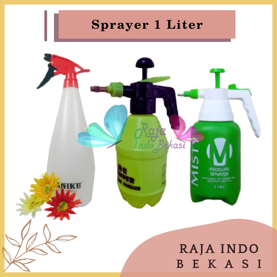 Rajaindobekasi Sprayer Taniku 1 Liter Sprayer Semprotan Air Disinfektan Tanaman Burung Sprayer Semprotan Serbaguna Elektrik Manual Swan Gun