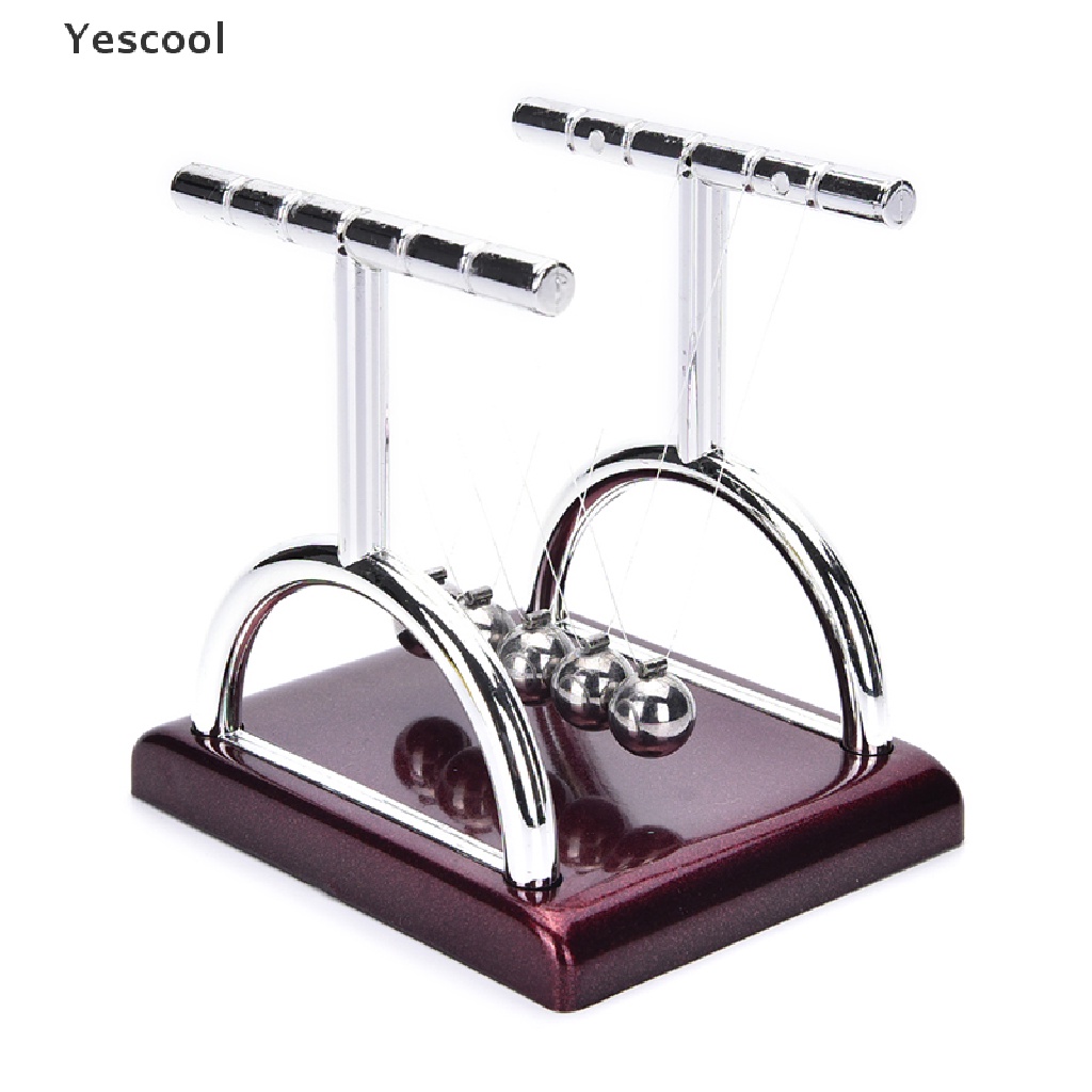 Yescool Newton 's Cradle Balance Ball Bahan Baja Untuk Edukasi Sains Fisika