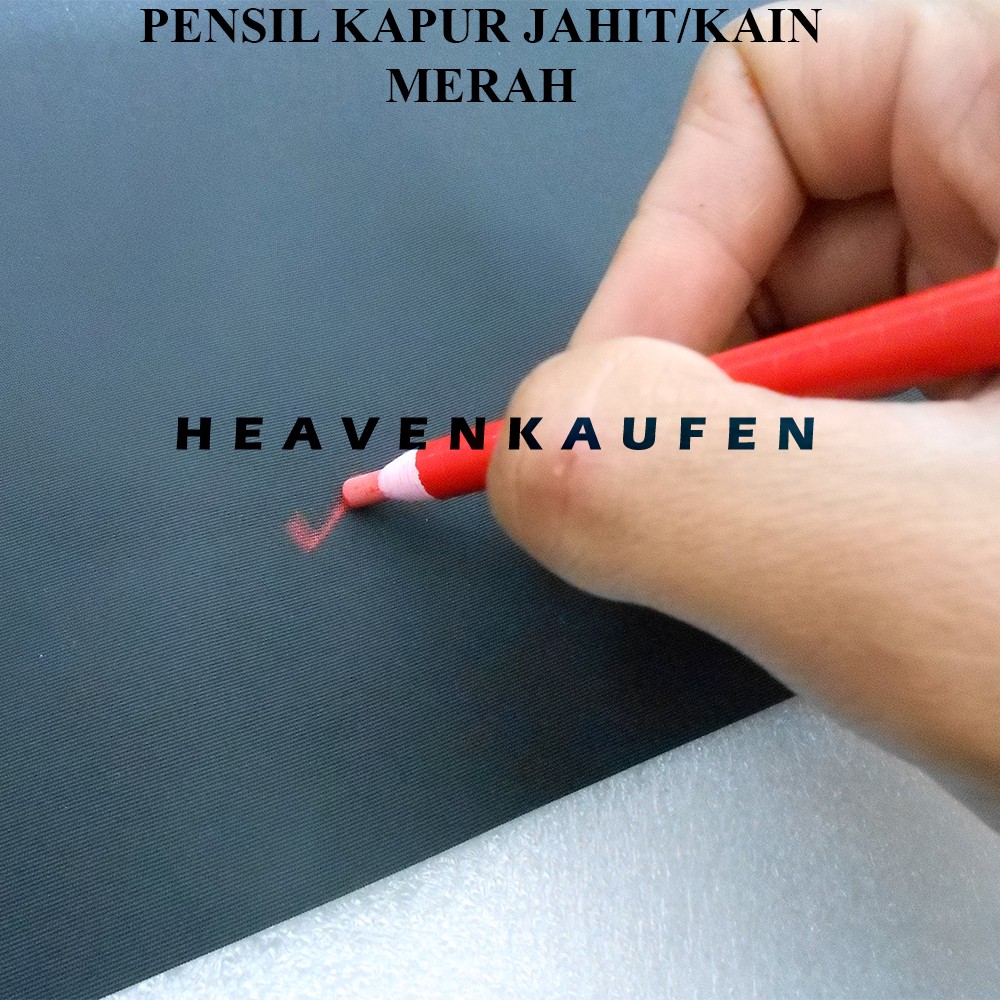 Pensil Kapur Kain / Kapur Pensil Jahit (Chalk Pencil) Merah