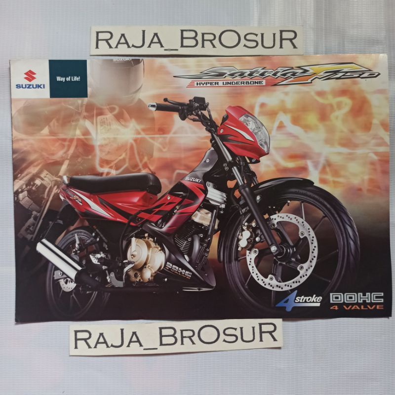 Poster brosur leaflet Suzuki Satria F 150/Satria F150/Satria FU 2008