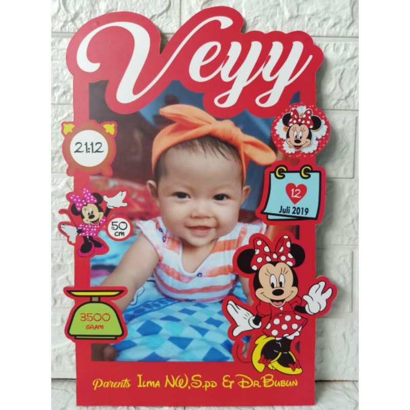 BIODATA BAYI KARAKTER / COSTUM BIODATA ANAK