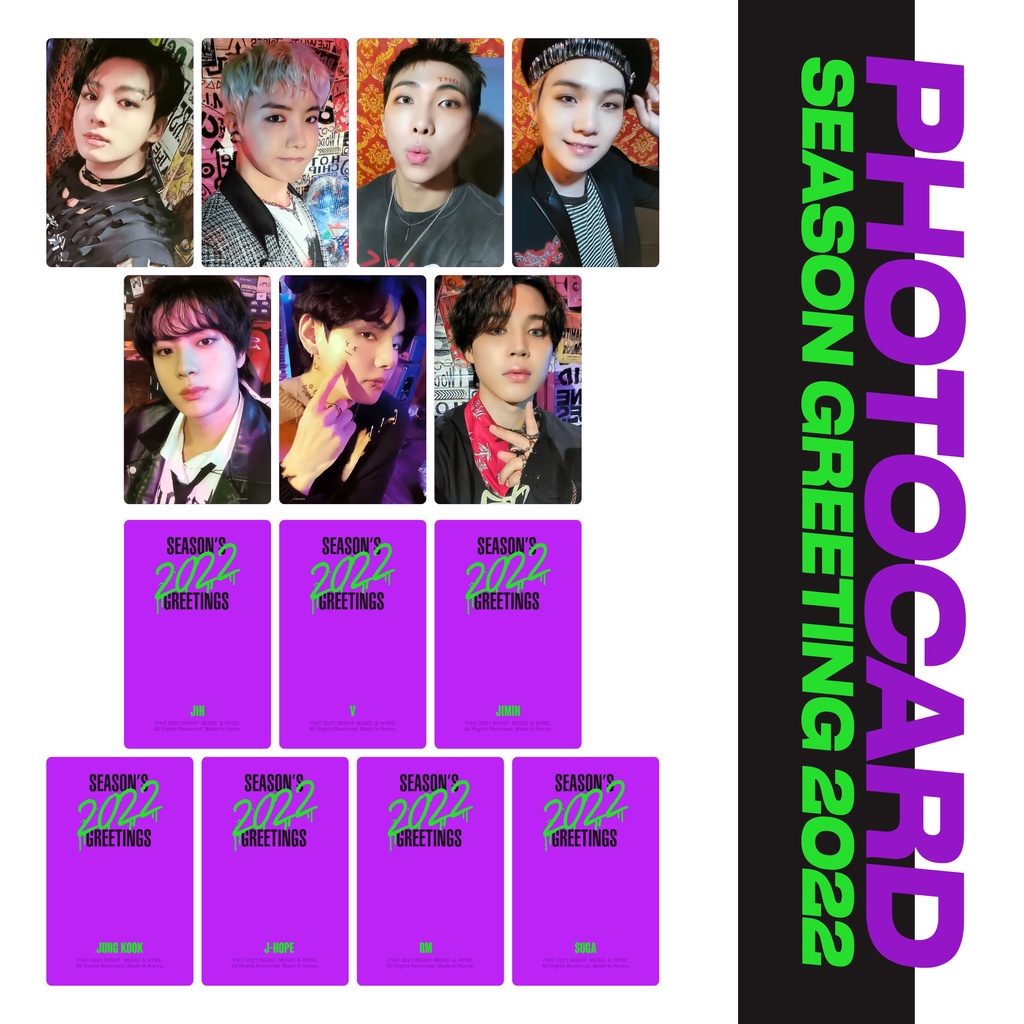 Photocard Bts Kalender Season Greeting 2022 Replika