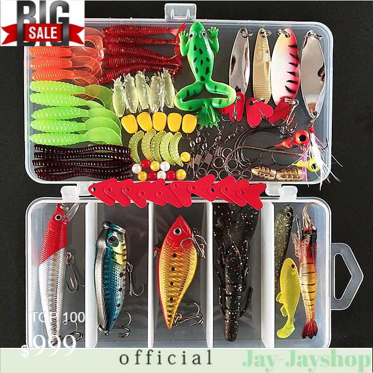 LIXADA Umpan Pancing Ikan Set Fishing Bait Kit 91PCS - DWS250-F
