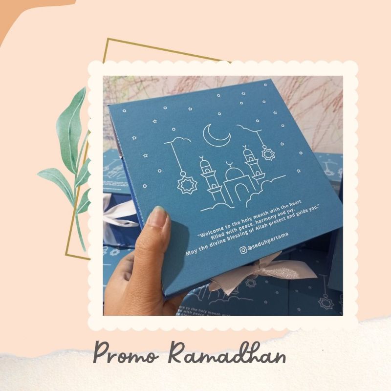 

custom box kotak kado hardbox 15x15x8cm hampers lebaran idul Fitri
