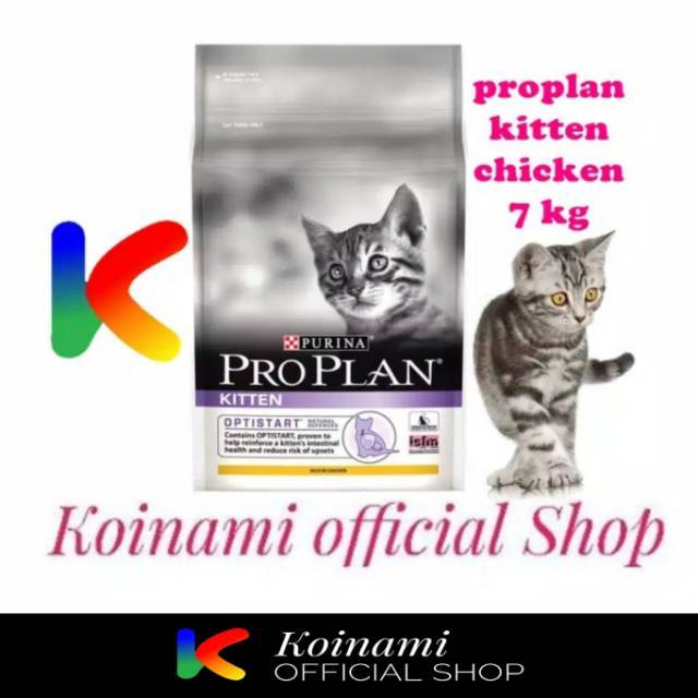 Proplan 7kg Kitten Chicken Makanan Kucing Cat Food Dray Food