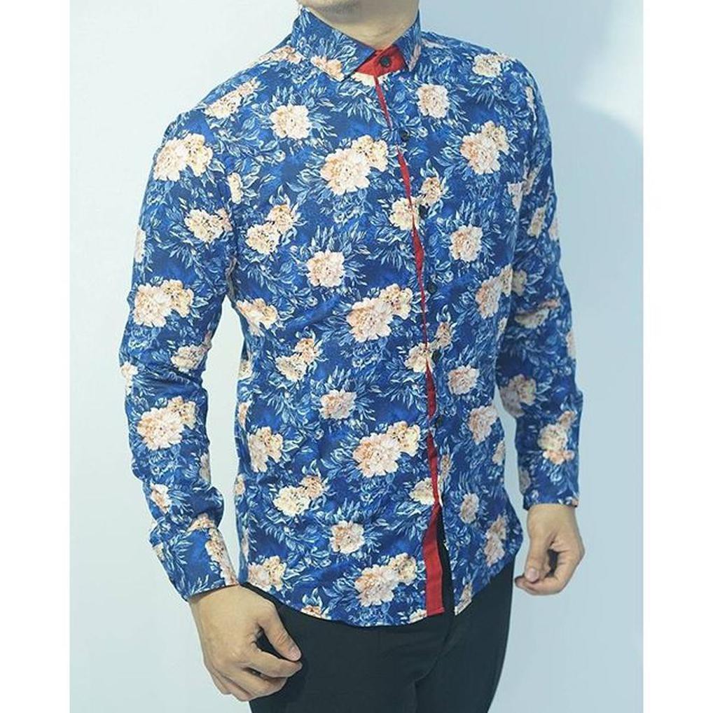 Hot Promo Baju Batik Slimfit Colin Dion CB252 - Kemeja Batik Slim Fit Modern