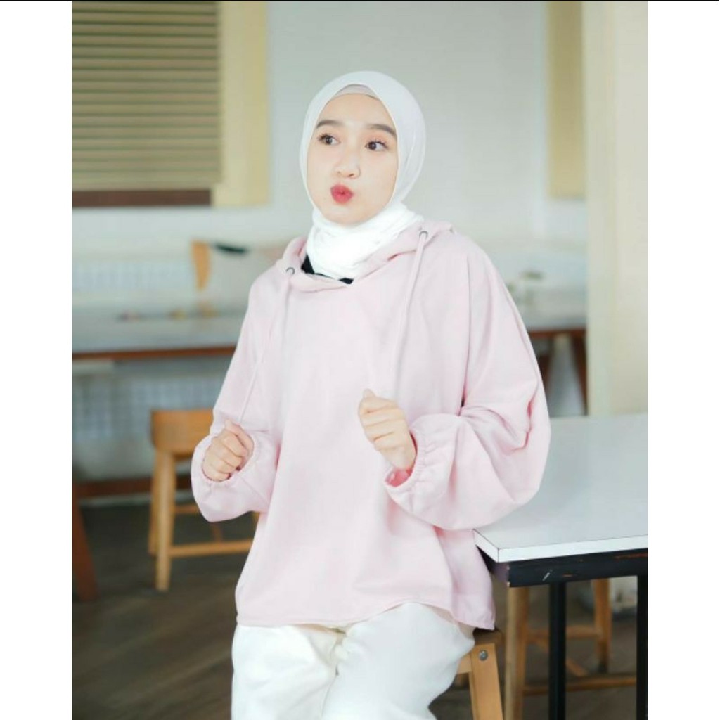 HOODIE WANITA OVERSIZE CLARA DADDARIO V VARA TEBAL TERBARU,