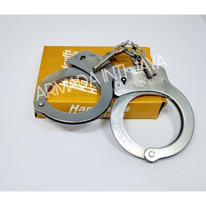 

**BISA COD** Borgol Tangan Besi Dus Kuning|Handcuffs Dus Kuning