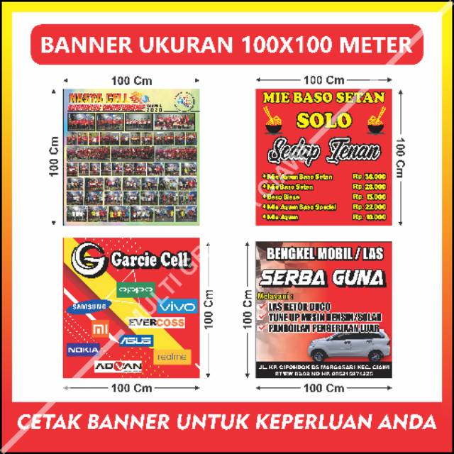 Ukuran Banner 1x1 Meter Di Photoshop Desain Spanduk Kreatif Adalah