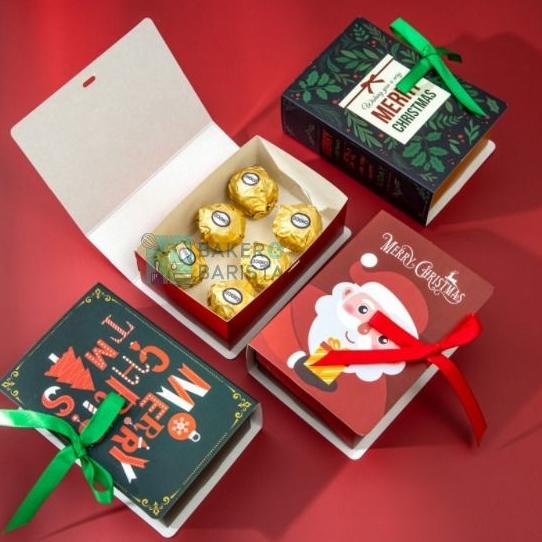 

Xmas box book red green 12x8cm 2pc/set box mini natal candy box xmas bakernbar99 Berkualitas