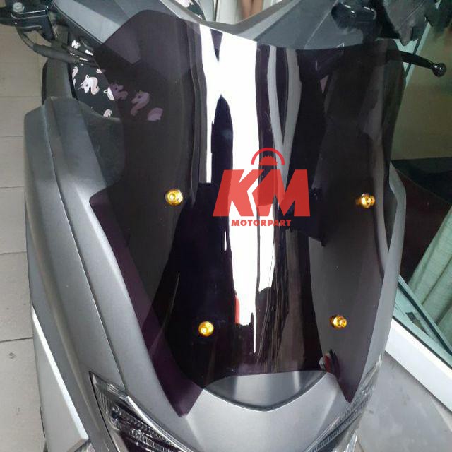 Visor Windshield NMAX Old Lama Ocito N Max 2017 2018 2019 Bahan Mika Tebal 2 Mili 3 Mili Tinggi 34 cm MHR