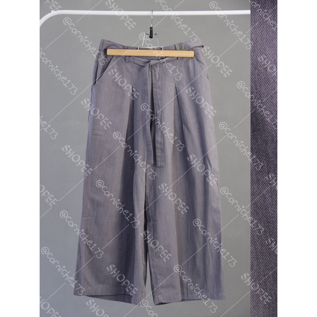 Corniche Flare Pants Grey - TH90169