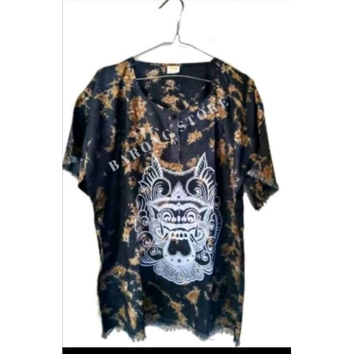 BAJU BARONG HITAM DEWASA BAJU ATASAN PRIA WANITA KHAS BALI