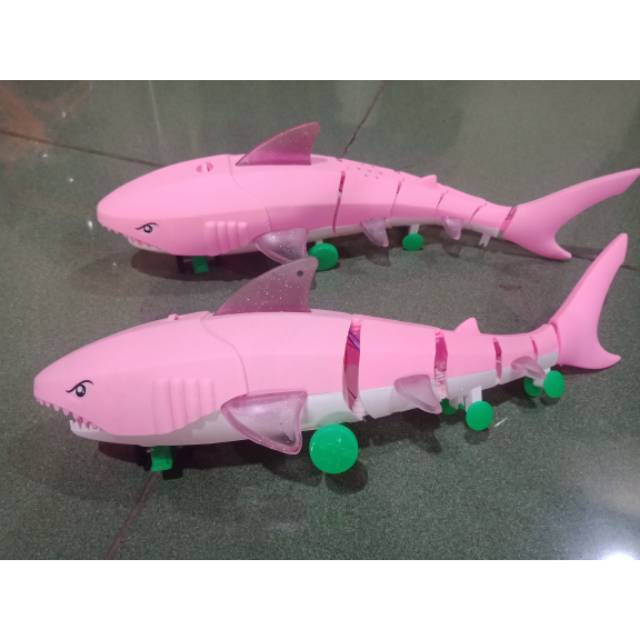 Mainan anak ikan baby shark lampu &amp; musik